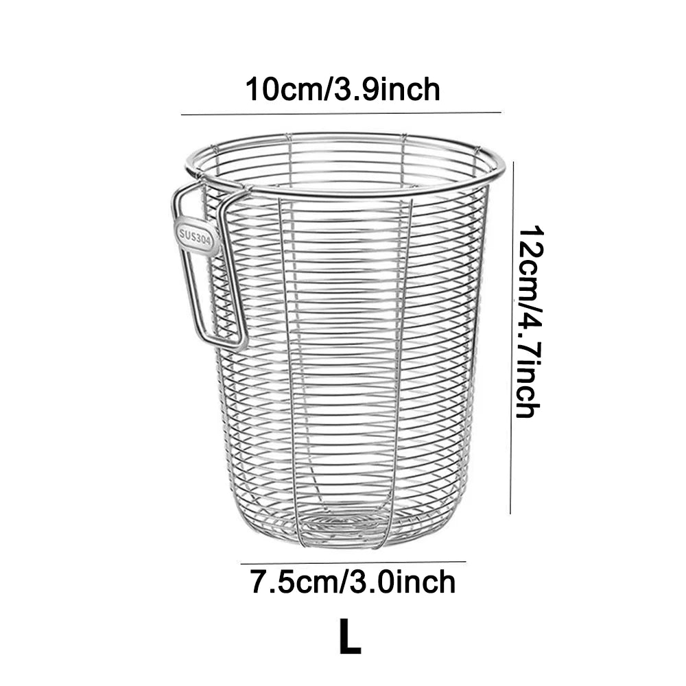 Kitchenism 304 Cesta colgante de acero inoxidable para escurrir vajilla, cuchara, tenedor, lavavajillas, soporte organizador para palillos de cocina