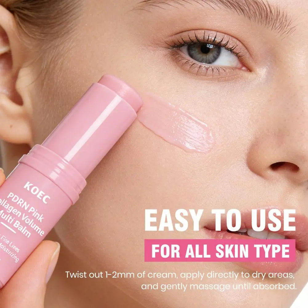 KOEC Multi Balm Stick Nourishing Smoothing Anti Wrinkle Hydrating Face Neck Local Repair Solid Skincare Stick Full Skin Type