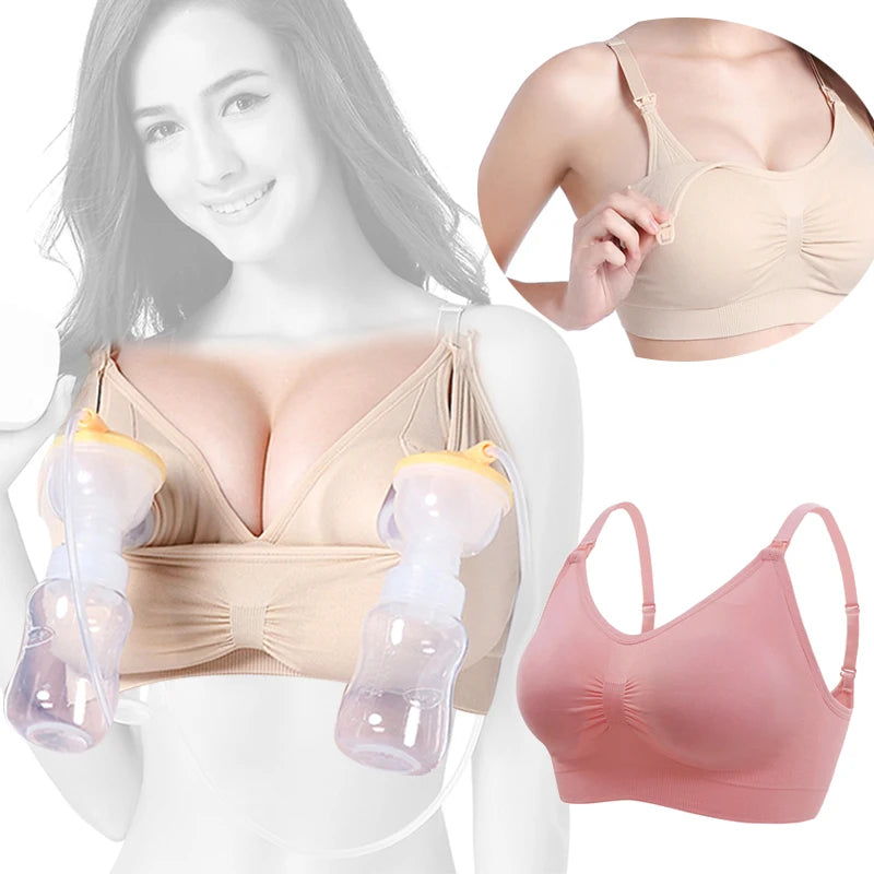 Hand Free Pumping Nursing Bra Breastfeeding Maternity Bras Women For Breast Special Underwear Pregnancy Clothes Can Wear All Day