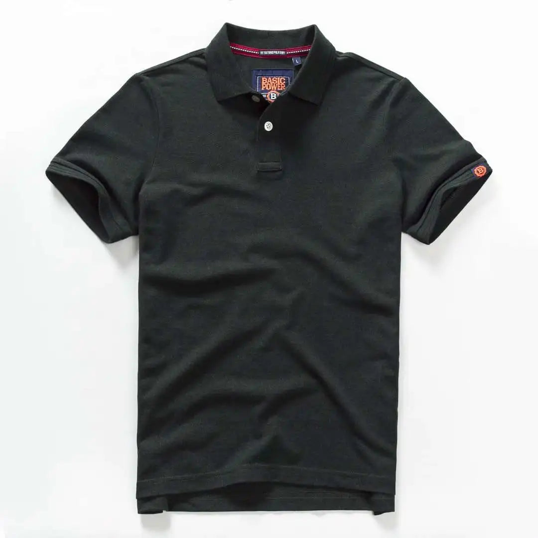 Summer Mens Polo Homom Shirts Cotton Shirts Short Sleeve Letter Embroidered Emblem Shirt For Male Golf Clothing T-Shirts