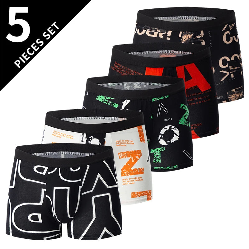 Men's Printed Swim Trunk Plus Size Comfort Waist European American Size For Big And Tall Men