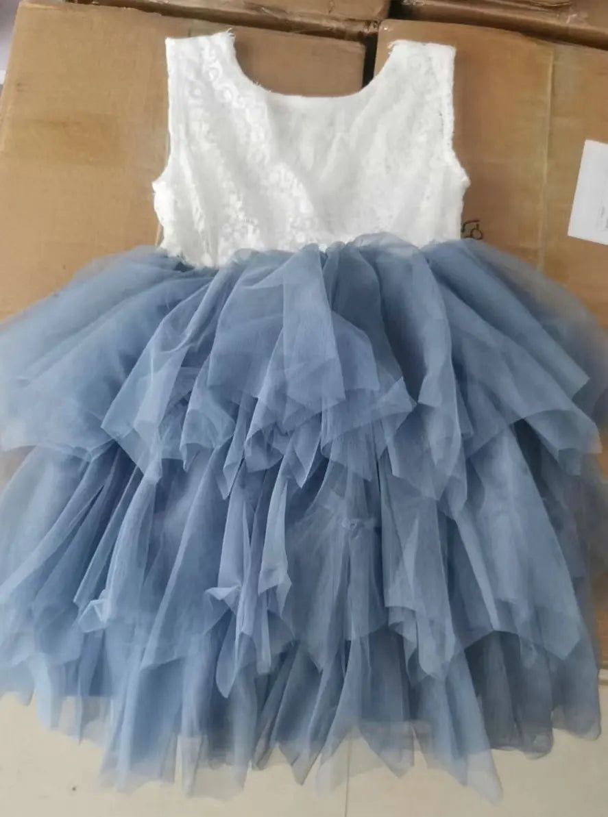 2016 New  Baby Kids Lace Cake Tutu Party Dress Children Princess Dresses Flower Girl Dress Patterns