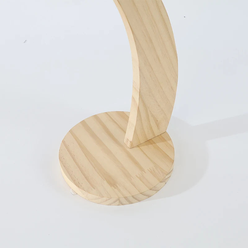 Wooden Banana Rack Hanging Kitchen Rack Simulated Leaf Decorative Fruit Vertical Storage Rack with Hook Kitchen Decoration