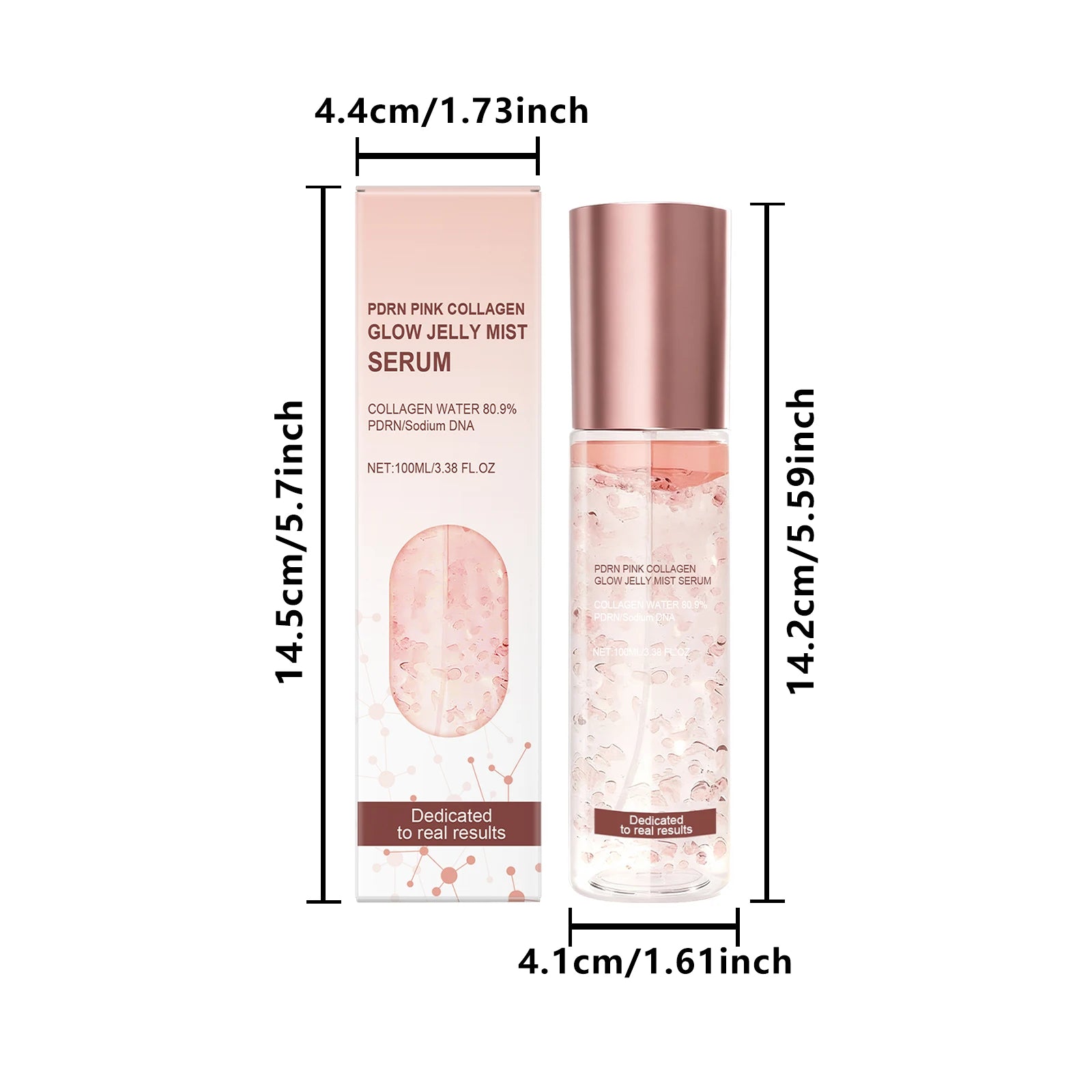 Jelly Mist Serum Brightening Firming Hydrating Face Spray Smoothing Facial Hyaluronic Acid Collagen Moisturizing Skincare Set