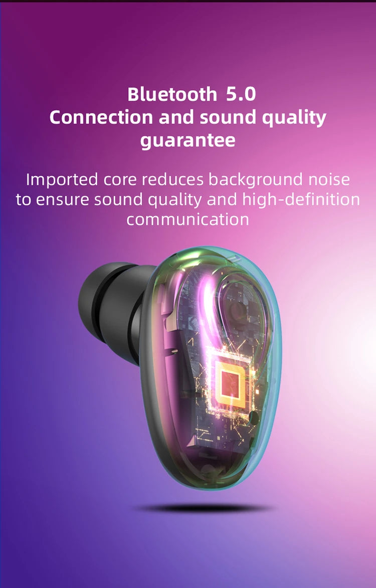 YX01 Mini Invisible Ture Wireless Earphones Bluetooth Headphone Handsfree Hifi Stereo HD Call Headset TWS Earbud With Microphone