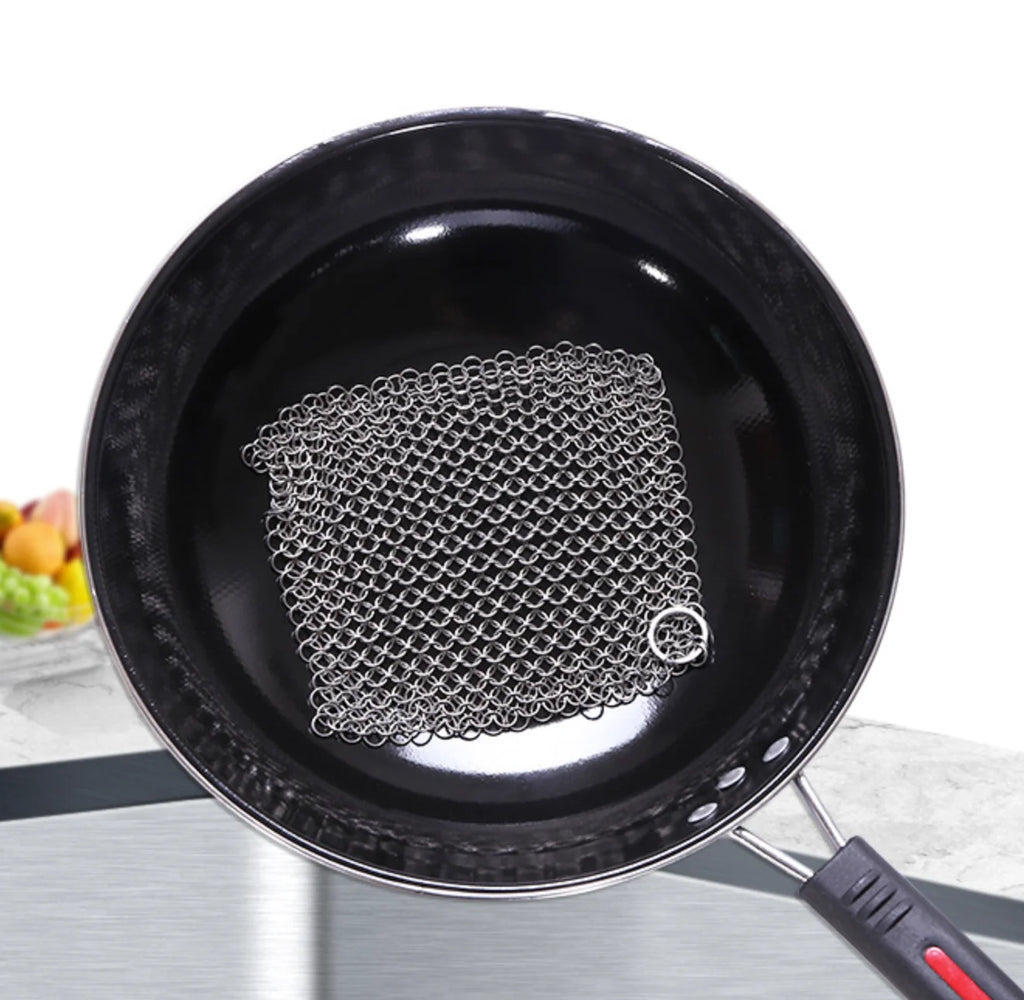 3 tamaños Cocina Limpieza Acero Inoxidable Limpiador Estropajo Reutilizable Red de Lavado Removedor de Óxido para Ollas Herramienta de Limpieza para el Hogar