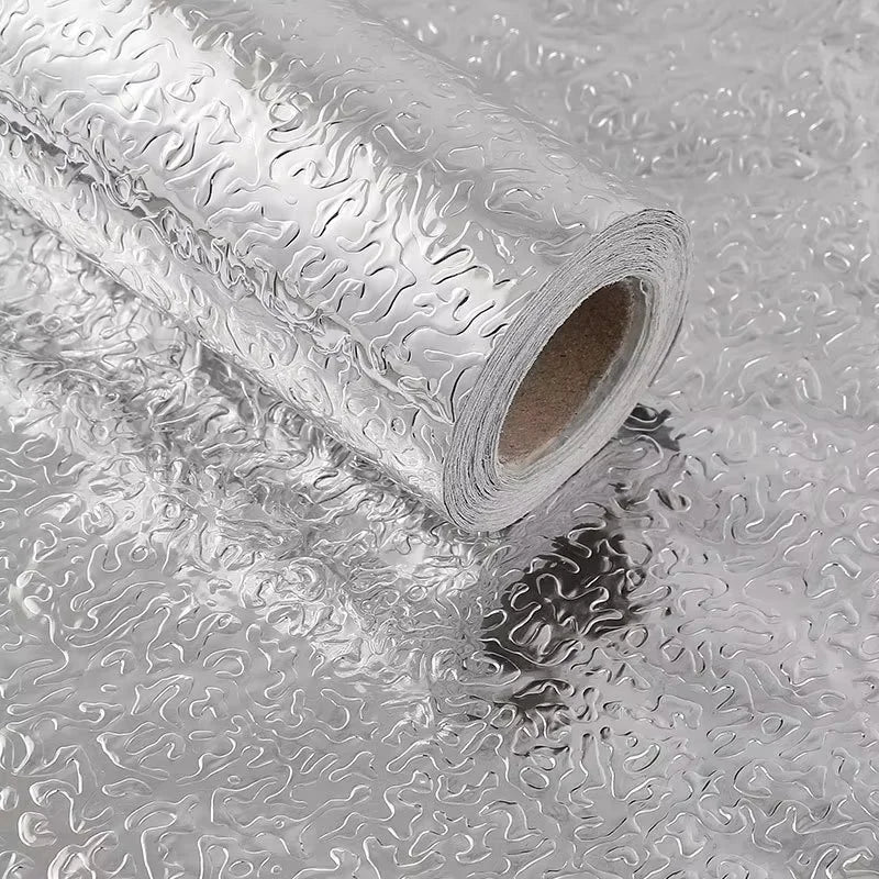 Pegatinas de pared de cocina resistentes a altas temperaturas, pegatinas a prueba de aceite, impermeables para gabinetes, estufas, papel de aluminio