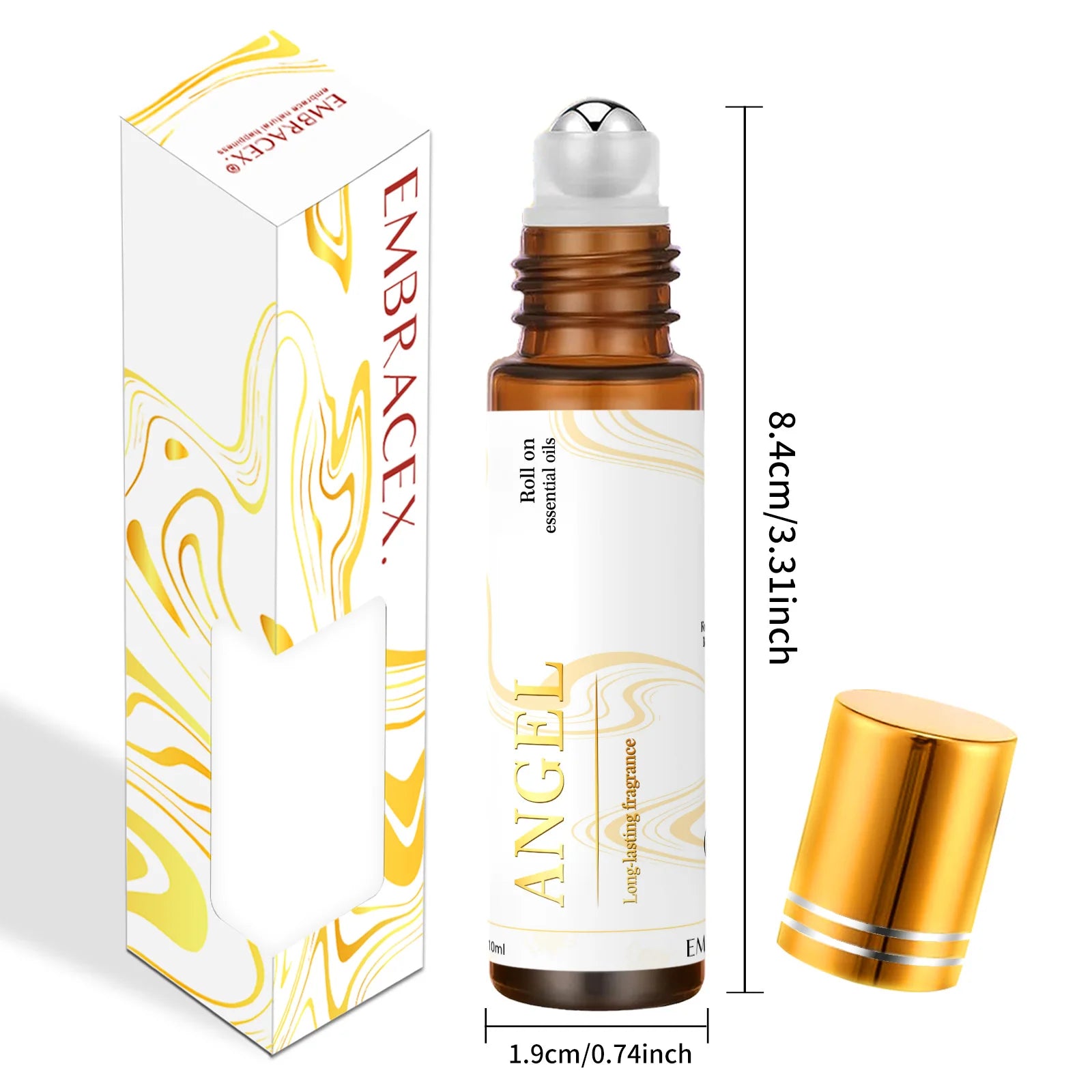 10ml Angel Roller Essential Oil  Rollerball Perfume Long Lasting Scent Mini Holiday Gifts