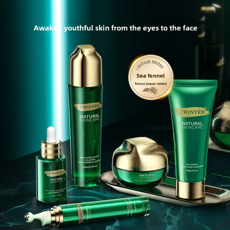 Sea Fennel Multi-Collagen Set Reduces Fine Lines Repairs Skin Hydrates  Brightens Anti-Aging Firming Skincare