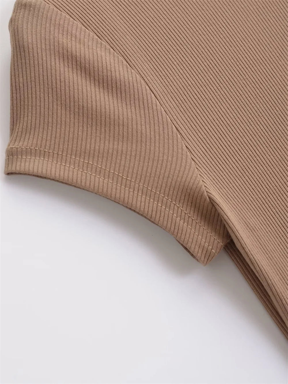 Short Sleeve Women Long Dresses Thin Style Crewneck Summer Solid Color Dress Commute Short Sleeve New Leisure Women Dress