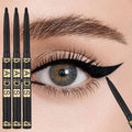 3Pcs Black Eyeliner Pencils -Waterproof, Sweatproof & Smudge-Proofwith Easy Twist Application For Flawless Eye Makeup