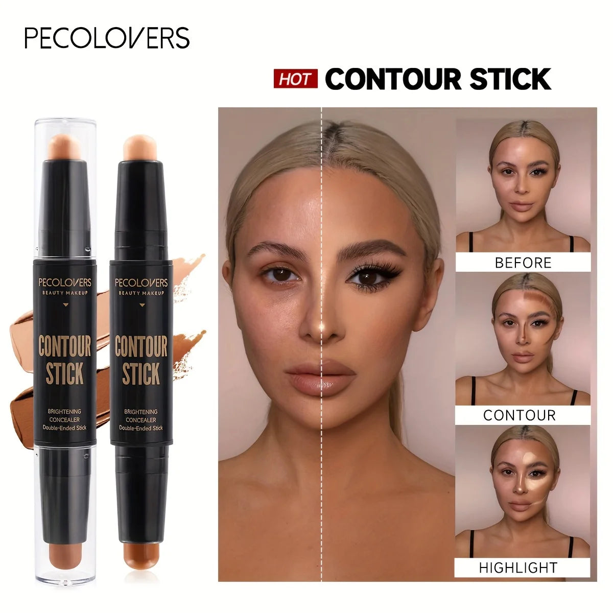 Face Concealer Contouring For Face Bronzer Beauty Contour Makeup Base Foundation Cream For Women'S'S Cosmetics New