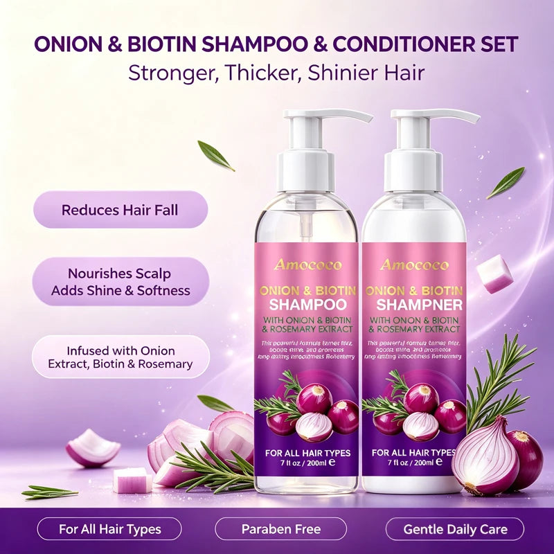Amococo Shampoo and Conditioner Set - 2 x 200ml Hair Care Duo
