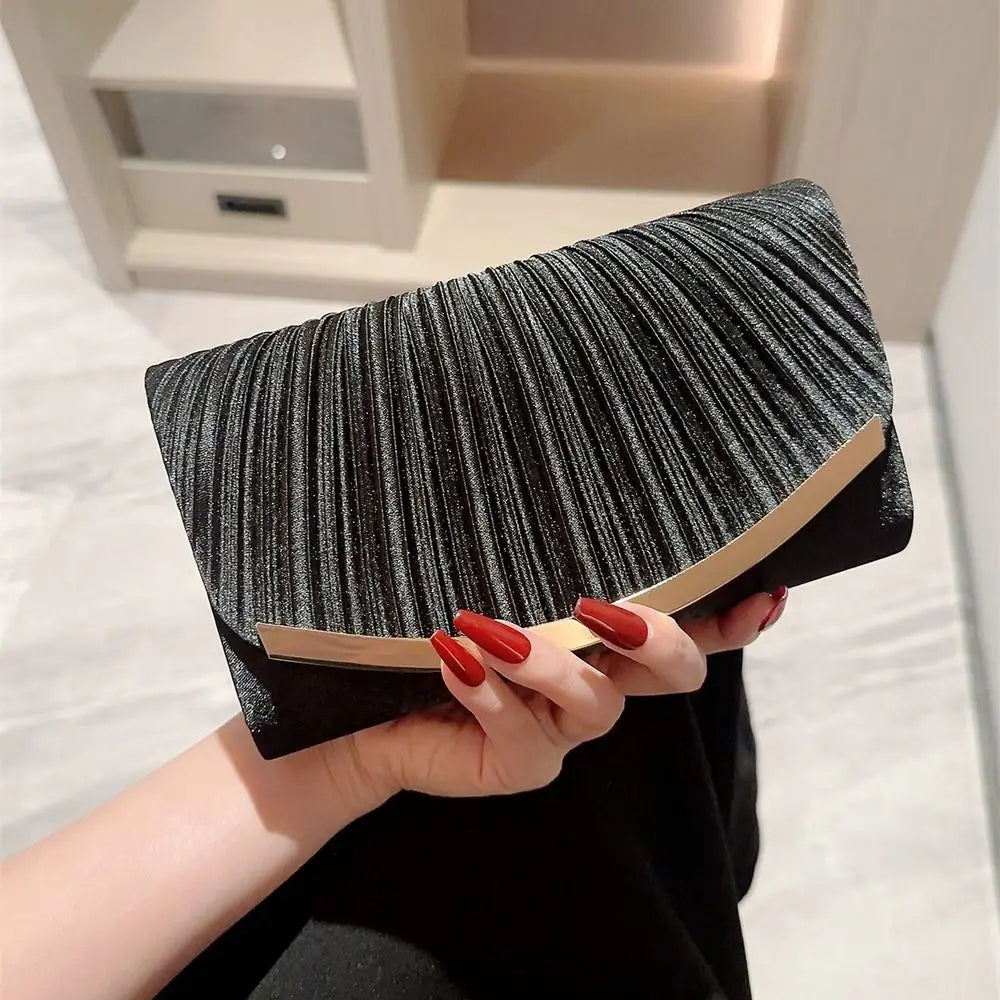 Elegant Glitter Evening Bags Chain Sequins Clutches Shoulder Bag Women Ladies