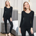 1 Set Warm Thermal Underwear Sexy Ladies Intimates Long Johns Women'S Shaped Sets Female Middle Collar Thermal Shaping Clothes
