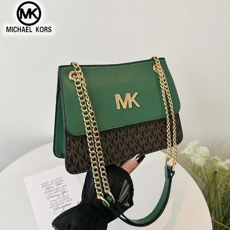 Michael Kors women's casual and fashionable crossbody single shoulder chain bag MK boutique handbag commuting bag