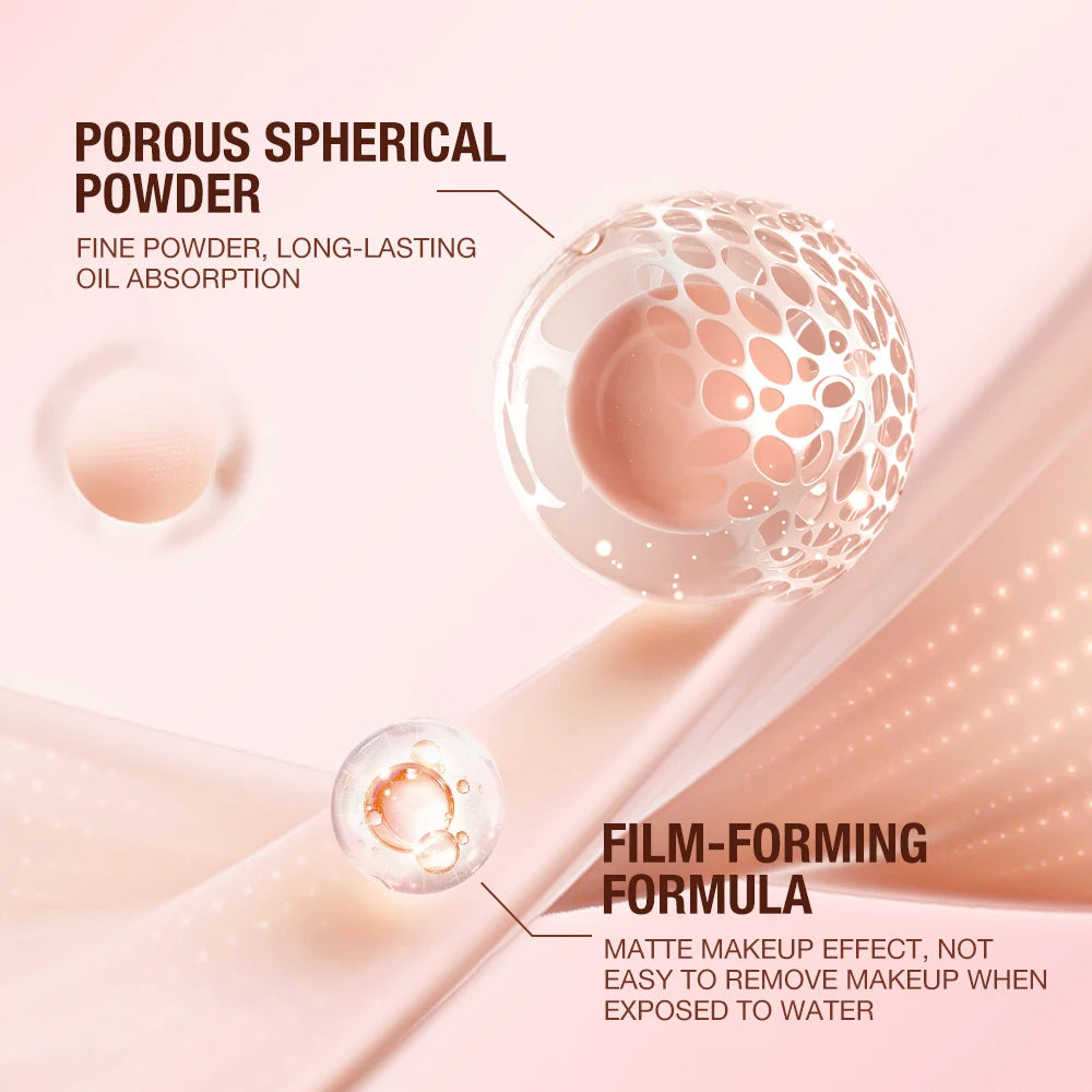 Wholesale O.TWO.O Face Powder 24 Hours Oil-control  Waterproof Matte Face Makeup Cosmetic Setting Compact Powder