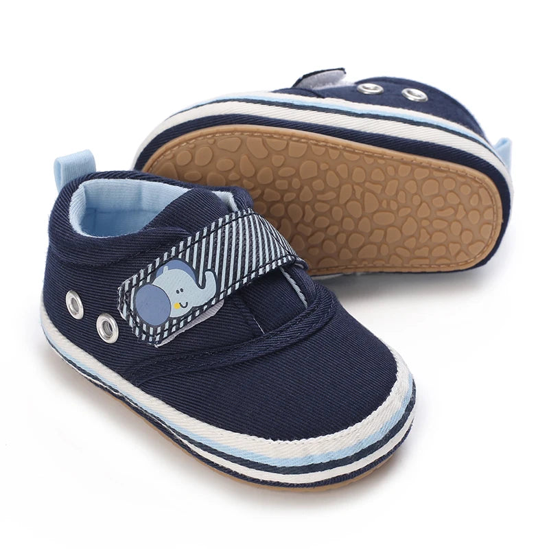 Blue 0-18M baby sandals for girls PU butterfly dew toe solid summer outdoor soft sole non slip rubber baby shoes for learning to