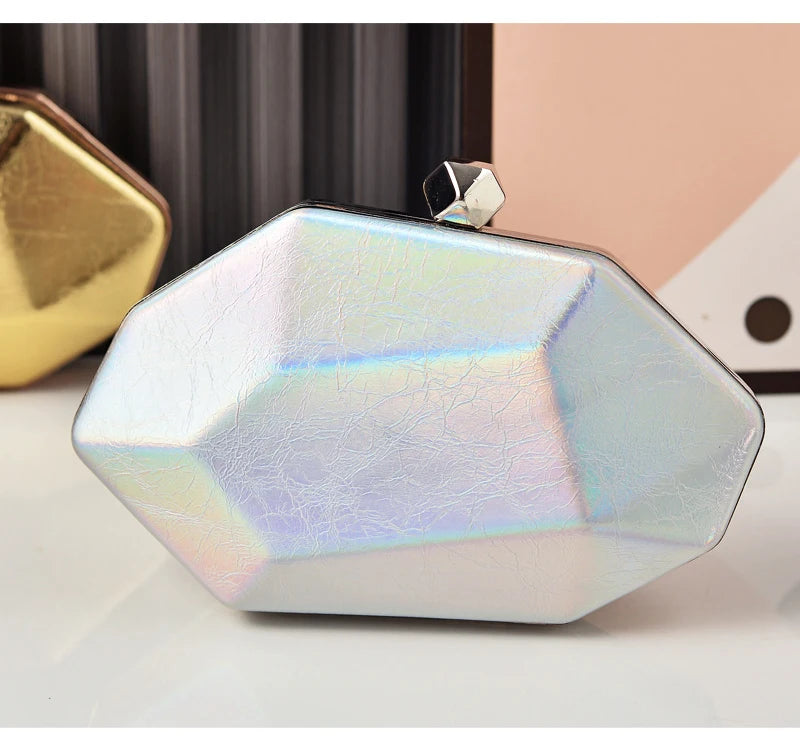Women's Summer Bag 2026 Gold Irregular Small Hand Bag High Quality Premium Luxury Brand Handbags Evening Wedding Cross Clutch