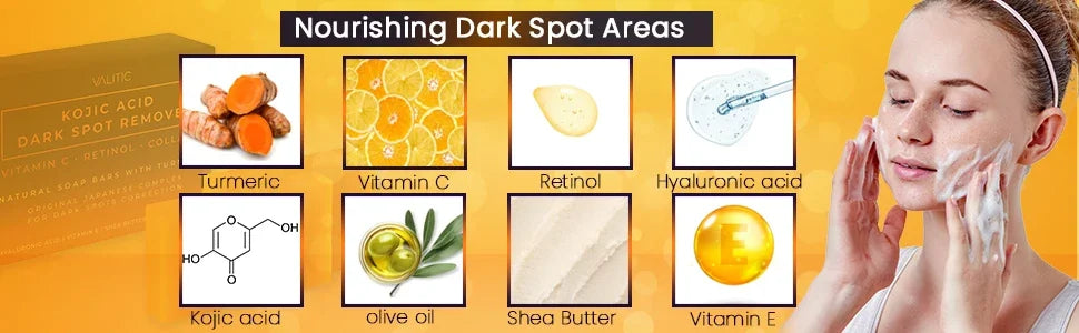 DDBSHIY Kojic Acid Facial Soap - Dark Spot Remover & Cleansing