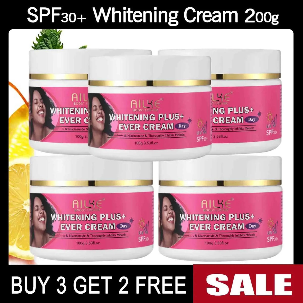 AILKE Natural Skin Brightening Skincare Set - Organic Vegan