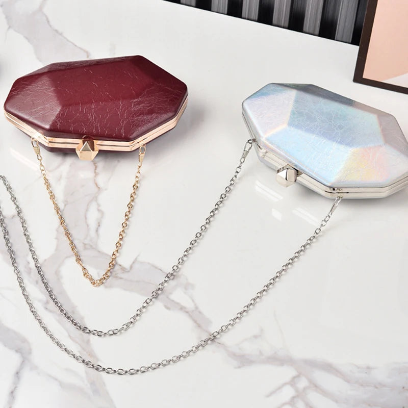 Women's Summer Bag 2026 Gold Irregular Small Hand Bag High Quality Premium Luxury Brand Handbags Evening Wedding Cross Clutch