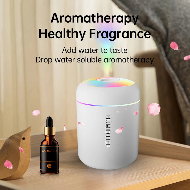 Searide 180ml Mini USB Ultrasonic Humidifier - Aroma Diffuser
