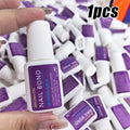 Pegamento de uñas con brocha de 8 g/botella para puntas de uñas acrílicas, adhesivo de larga duración, súper fuerte (7 g/unidad), adecuado para uso profesional.