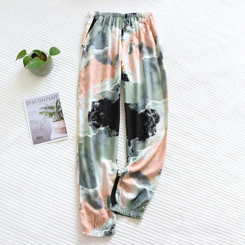 Cloud Cotton Story Women's Floral Pajama Pants - 100% Viscose Loose