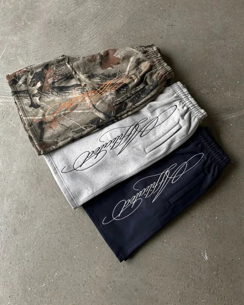 Baggy Sports Jogging Summer Casual Basketball Y2K Harajuku Street Fashion Acrylic Knit High Waist Capri Shorts for Men and Women