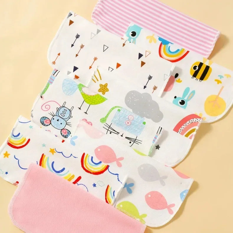 8Pcs Cotton Newborn Baby Towels Set Saliva Towel Nursing Towel Baby Boys Girls Bebe Toalha Washcloth Handkerchief Cloth Wipes
