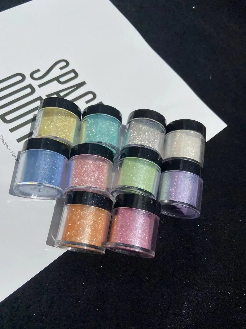 Net-5g Polarized Opal Powder Aurora Neon Nail Glitter Sequins Shiny " Shimmer Dust" Chrome Pigment for Manicure Rubbing on Nails