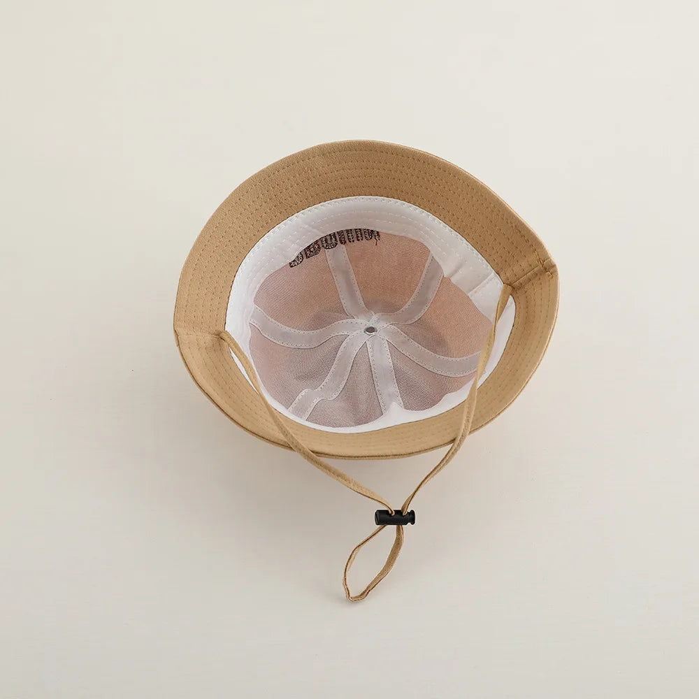 Embroidered Letter Baby Bucket Hat