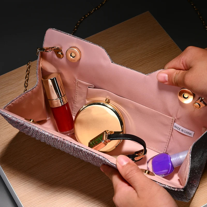 Light Luxury Pattern Chain shoulder Bag Simple And Versatile Handheld Underarm hand Bag women wedding party Evening gift Bags