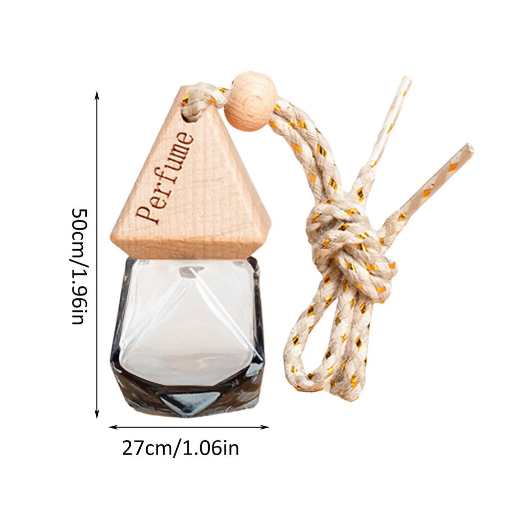 8ml Car Diffuser Bottle Hanging Perfume Fragrance Air Freshener Empty Glass Bottle for Automobiles Essential Oils Diffuser