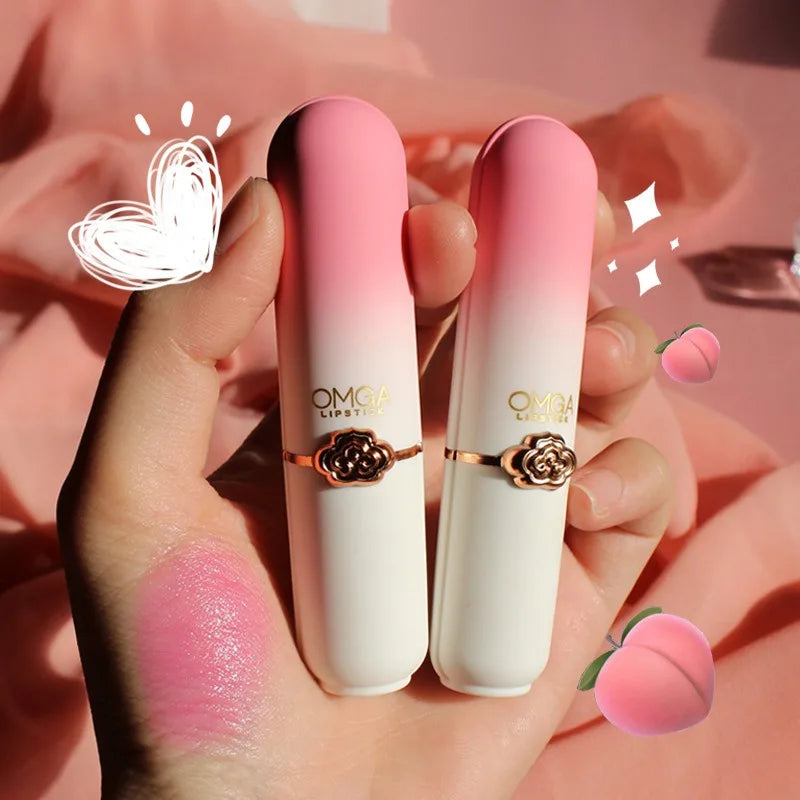 Color Changing Lipstick Moisturizing Lip Balm Nourising Long Lasting Aloe Vera Peach Gloss Natural Beeswax Lip Care Cosmetics