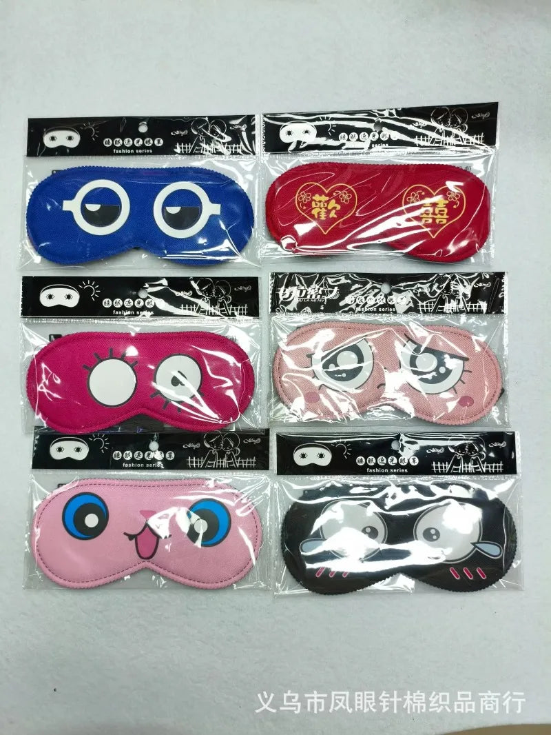 Cartoon Pattern Sleeping Mask - Blockout Eye Blindfold