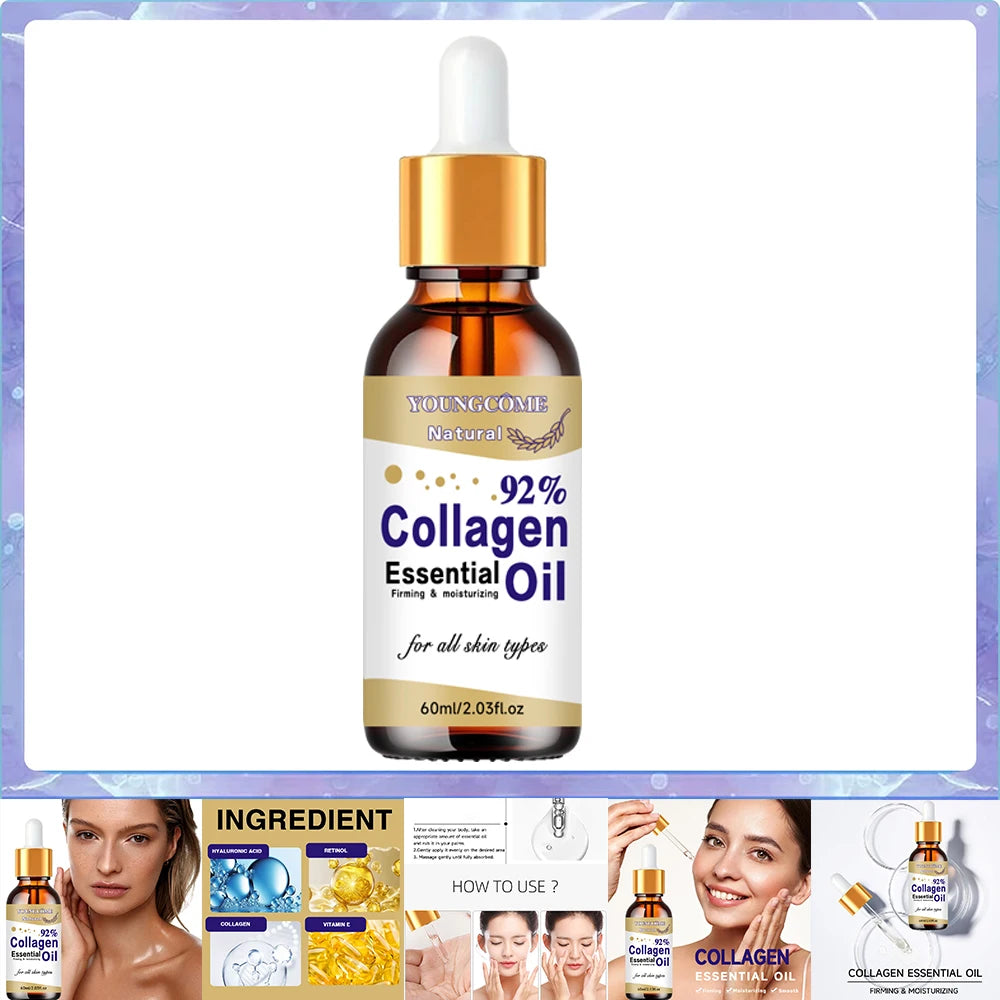 Collagen Peptide Serum For Anti Aging Facial Brightening Reduces Fine Lines And Wrinkles Heals Skin For Mature Skin