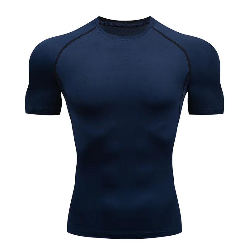 Men's Compression Turtleneck Long Sleeve Shirt - Athletic Gym Base Layer