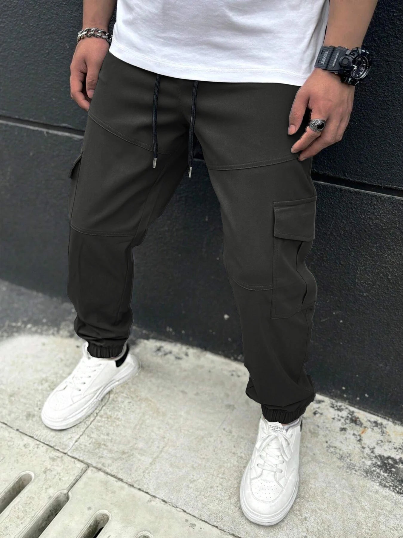 American Trendy Workwear Pants Casual Multi-Pocket Men's Harlan Loose Casual Trousers Comfortable Street Style Cargo Trousers