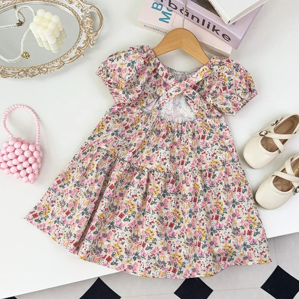 Bear Leader Baby Girls Casual Summer Dresses Summer Kids Girl Ruffles Princess Vestidos Children Sweet Korean Style Costume 3-7Y