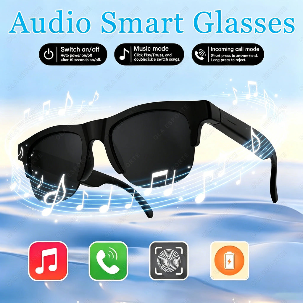 New 2026 Camera AI Smart Glasses Touch Control Photo Recording Translator Voice Assistant Music Wireless Bluetooth Sunglasses