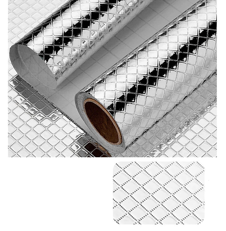 Pegatinas de pared de cocina resistentes a altas temperaturas, pegatinas a prueba de aceite, impermeables para gabinetes, estufas, papel de aluminio