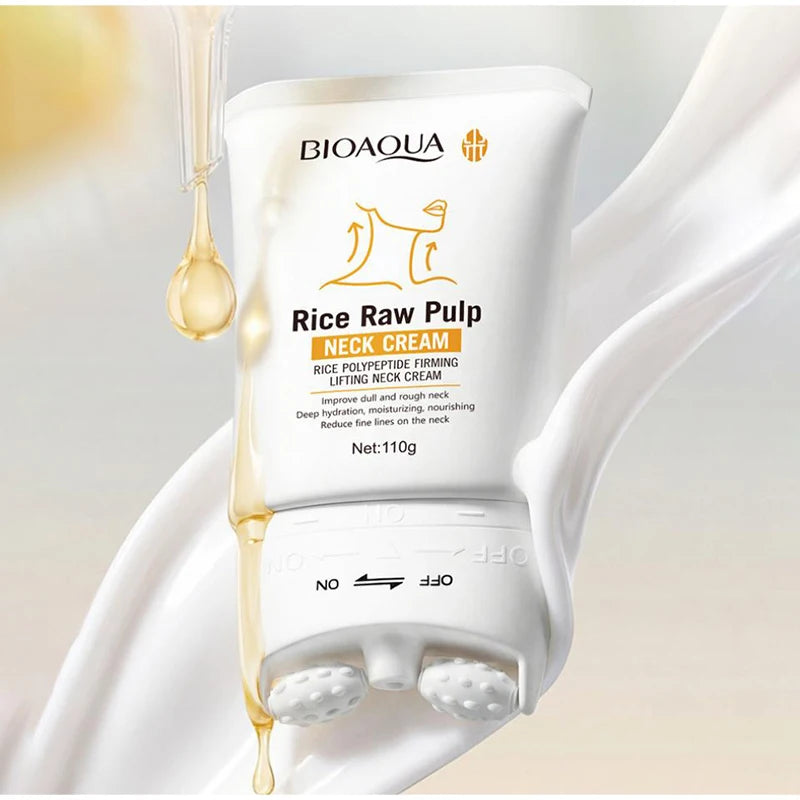 Korean Rice Raw Pulp Moisturizing Neck Cream - Anti-Aging Firming