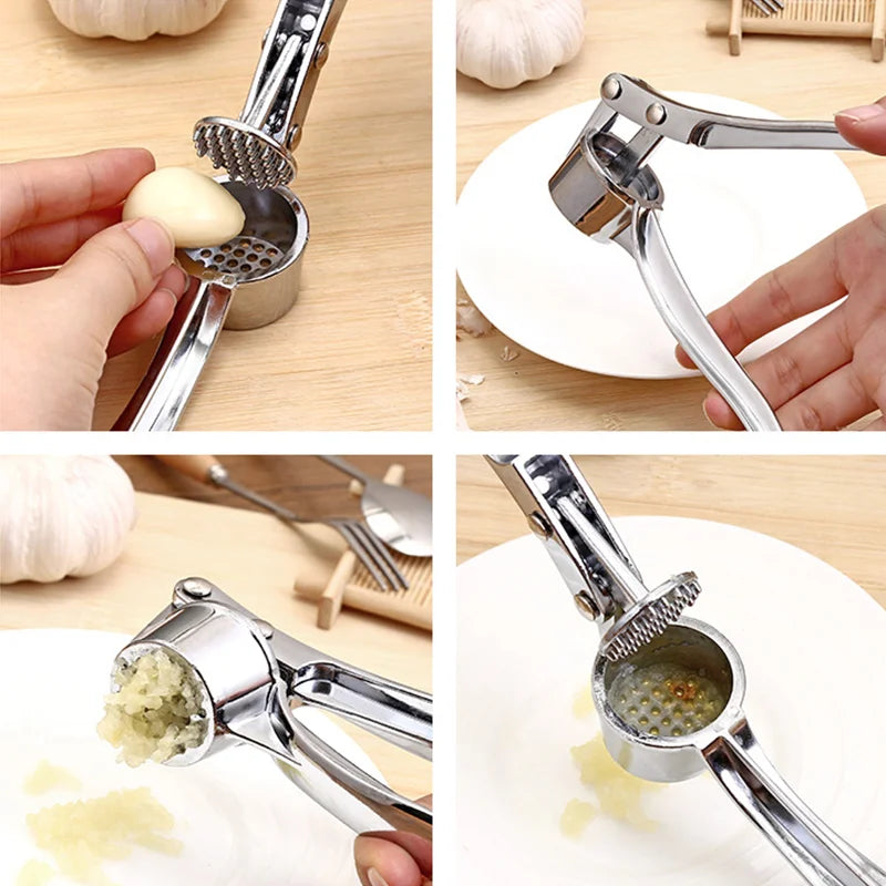 Garlic Press Crusher Mincer Detachable Kitchen Garlic Smasher Squeezer Labor Saving Manual Press Multi Grind Tool Kitchen Gadget