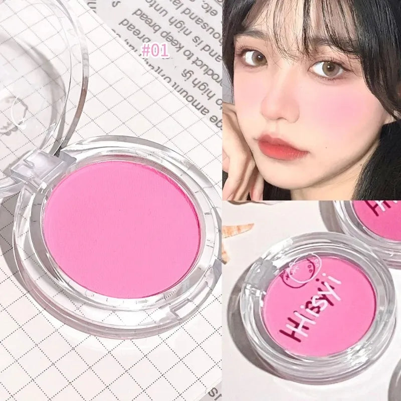 Monochrome Blush Palette Matte Natural Cheek Color Orange Girl Blusher Powder Brightening Facial Contouring Makeup Rouge Powder