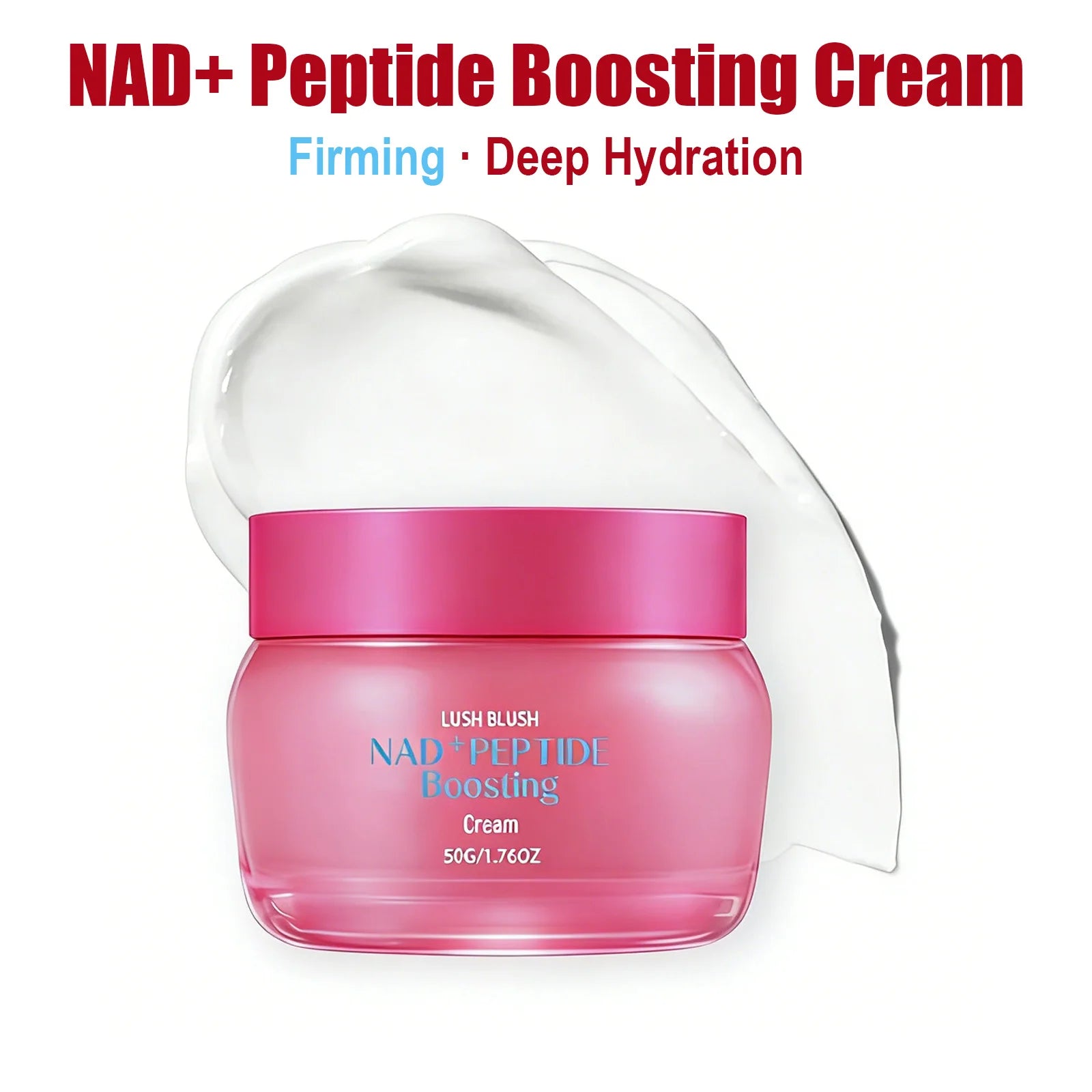 NAD+ Peptide Boosting Cream Anti-Wrinkle Firming Lifting Hydrating & Repairing Face Cream for Sagging Skin Daily Skincare