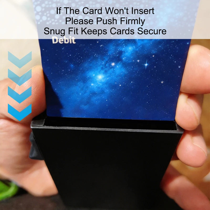 Anti-theft Cards Protectors Card Holder Minimalist Smart Wallet RFID Protection Aluminum Metal Box Cardholder Case Porte Carte