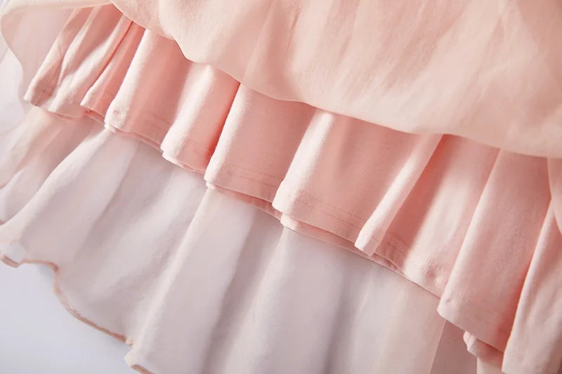 100%Real Silk Elegant Dresses, Women Sleeveless Elastic Waist, Beach Vacation Fairy Dress, 2024 Summer Fall