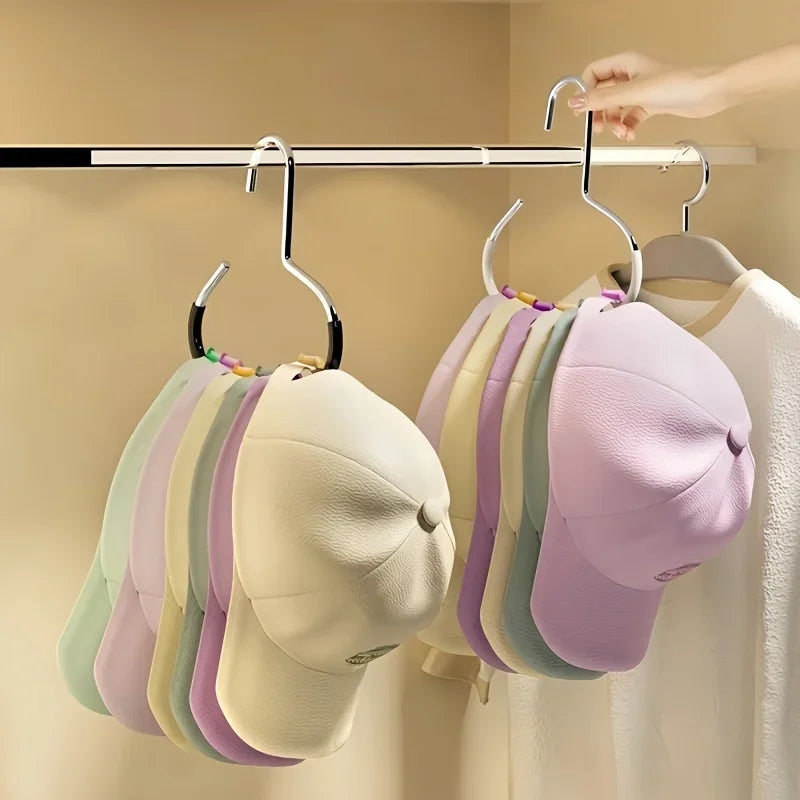 1/2/5pcsVersatile Manganese Steel Round Hook - Perfect for Hats, Ties, Scarves & Bags, Strong Load-Bearing, Non-Deformable